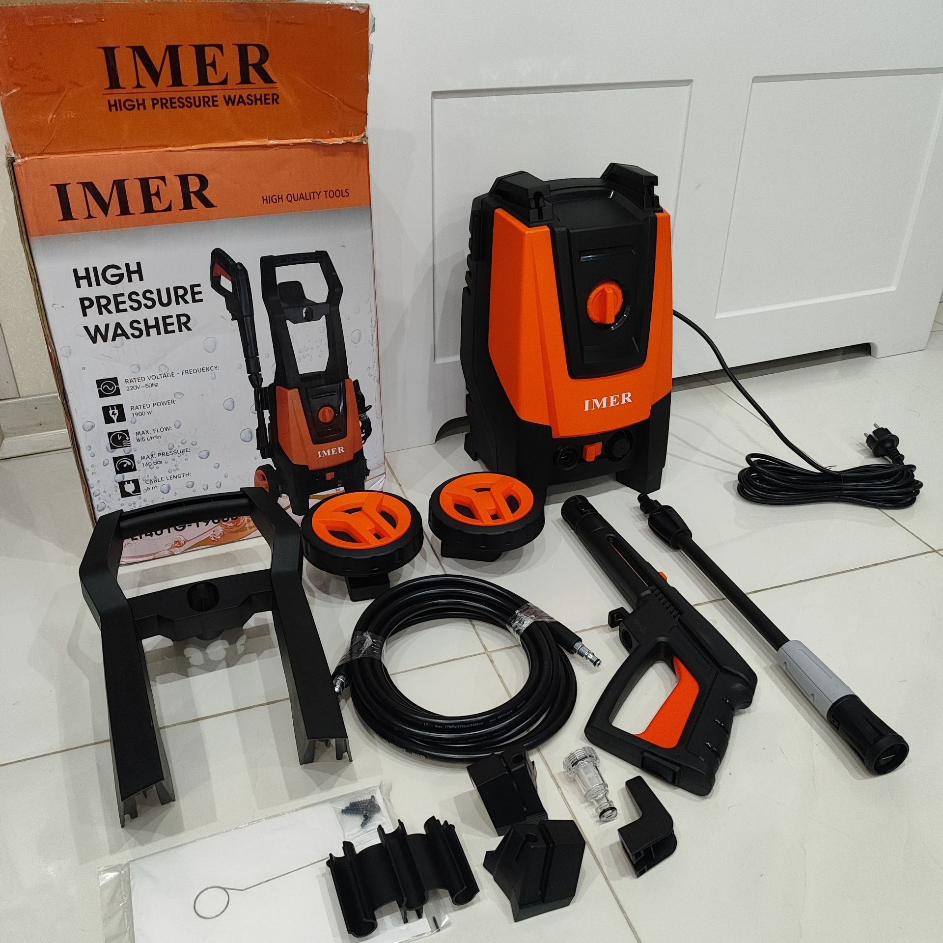 کارواش دینامی 130 بار ایمر مدل LT401G-1600B ظرفیت 130 بار همراه لوازم جانبی کامل