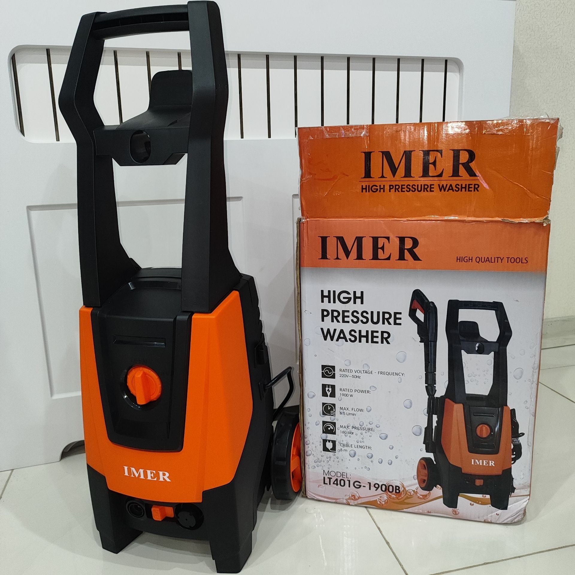 کارواش دینامی 160 بار ایمر مدل LT401G-1900B ظرفیت 160 بار همراه لوازم جانبی کامل