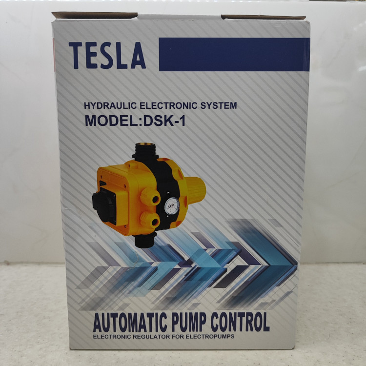 ست کنترل پمپ آب تسلا مدل DSK-1 کلید کنترل اتوماتیک پمپ TESLA SQ-8.2 با پیچ تنظیم و کابل