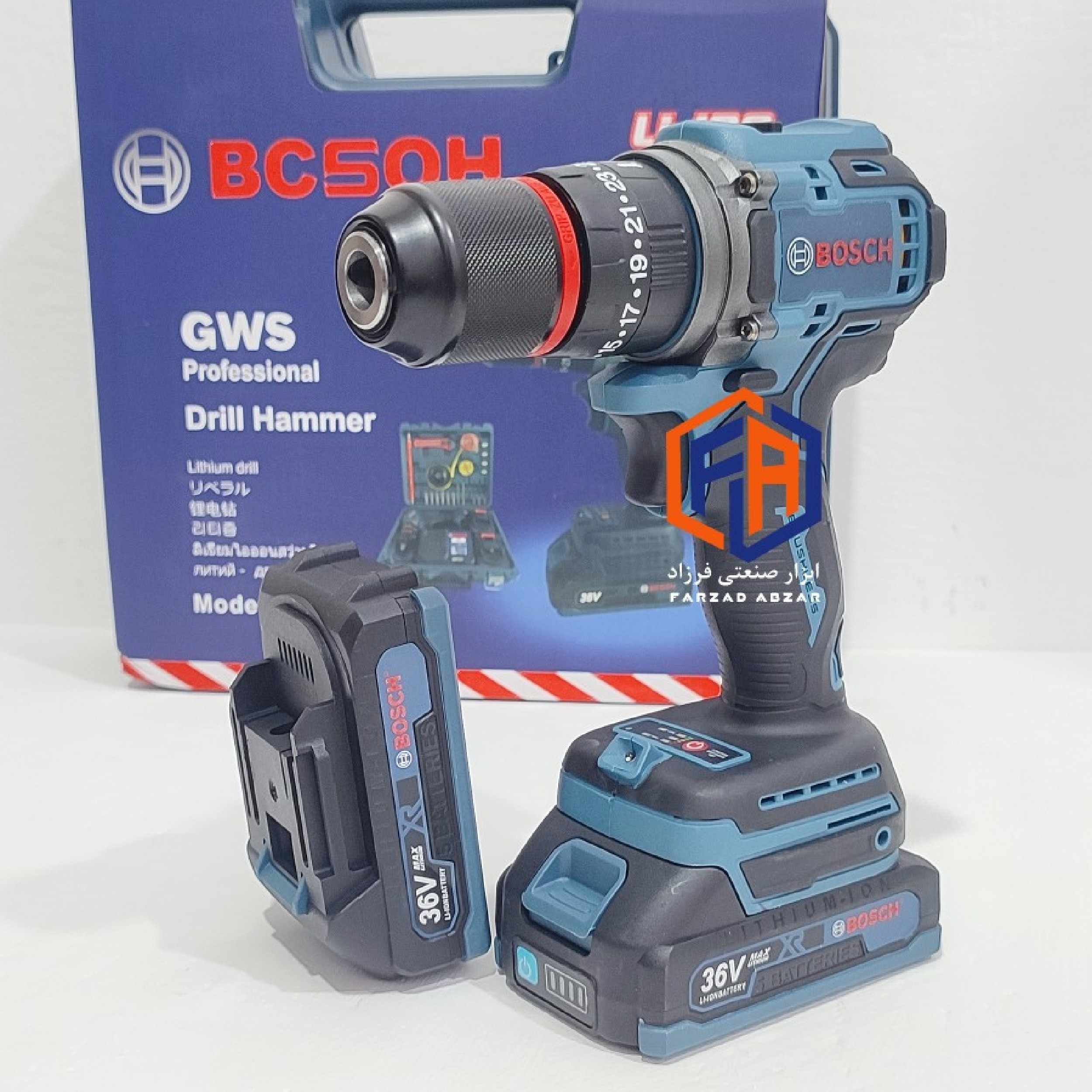 دریل شارژی 36 ولت بوش پولیش دار مدل 36v