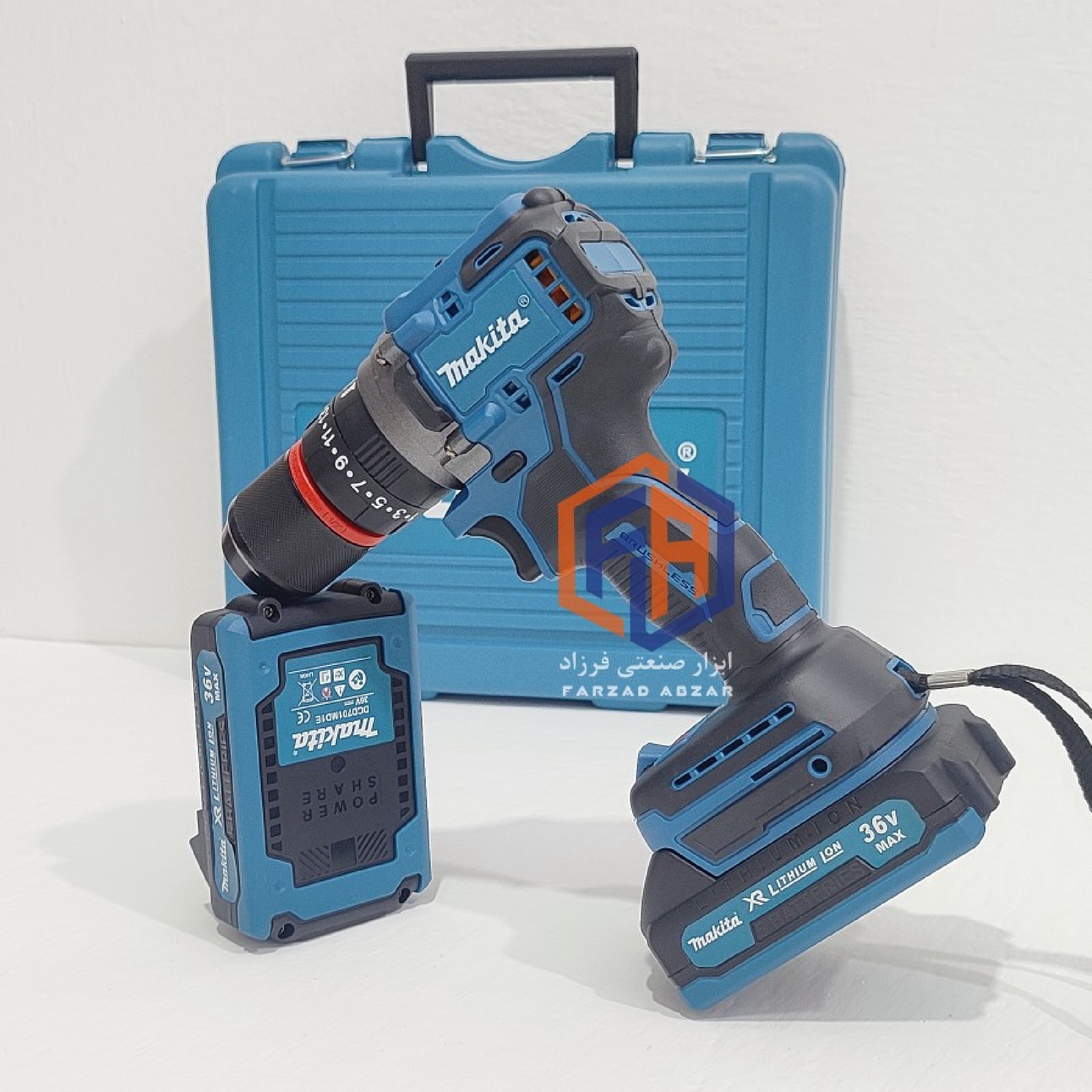 دریل شارژی موتور براشلس ماکیتا نیم پک مدل 36 ولت مدل MAKITA 36V