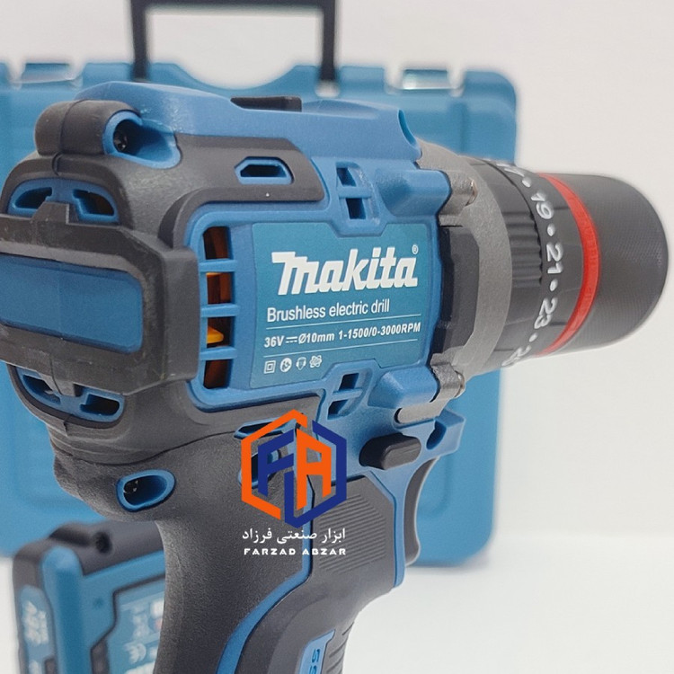 دریل شارژی موتور براشلس ماکیتا نیم پک مدل 36 ولت مدل MAKITA 36V