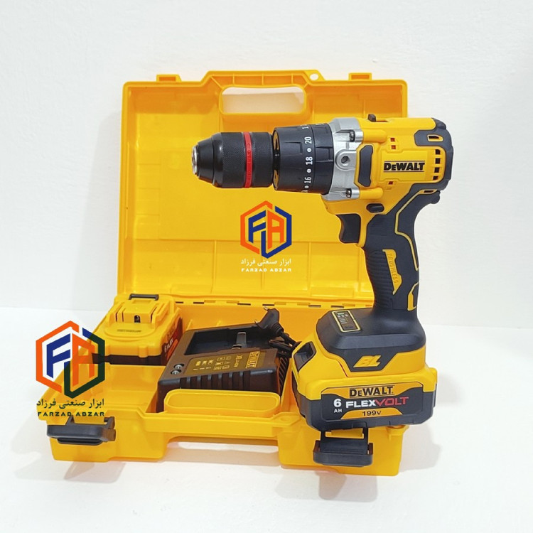 دریل شارژی صنعتی 199 ولت دیوالت مدل FLEXVOLT 199v