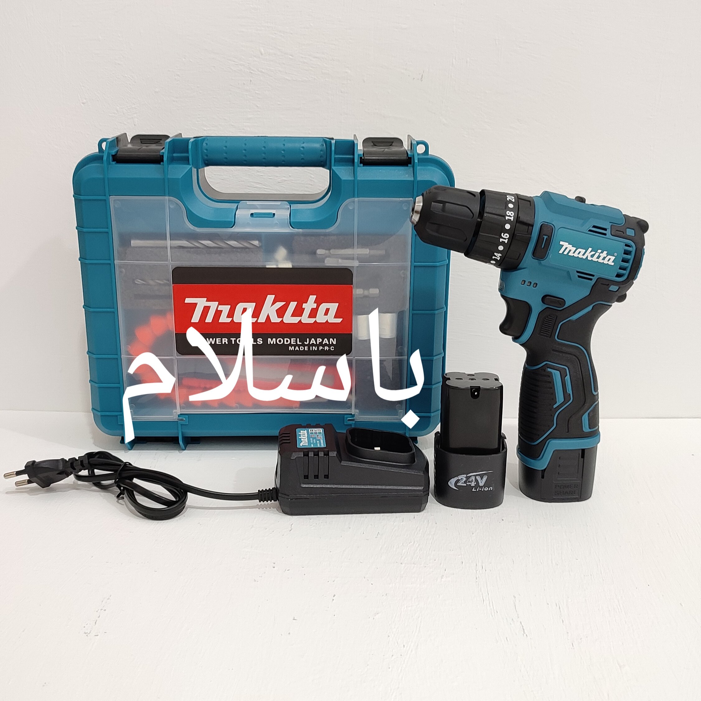 دریل شارژی ماکیتا 24 ولت موتور براشلس مدل CORDLESS-24