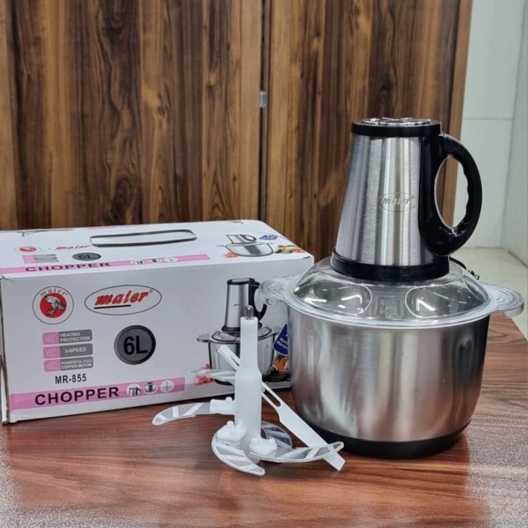 خردکن مایر 6لیتری کاسه استیل کد 855