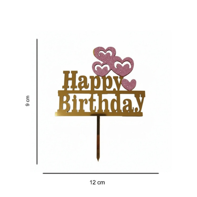 تاپر مدل قلب happy birthday