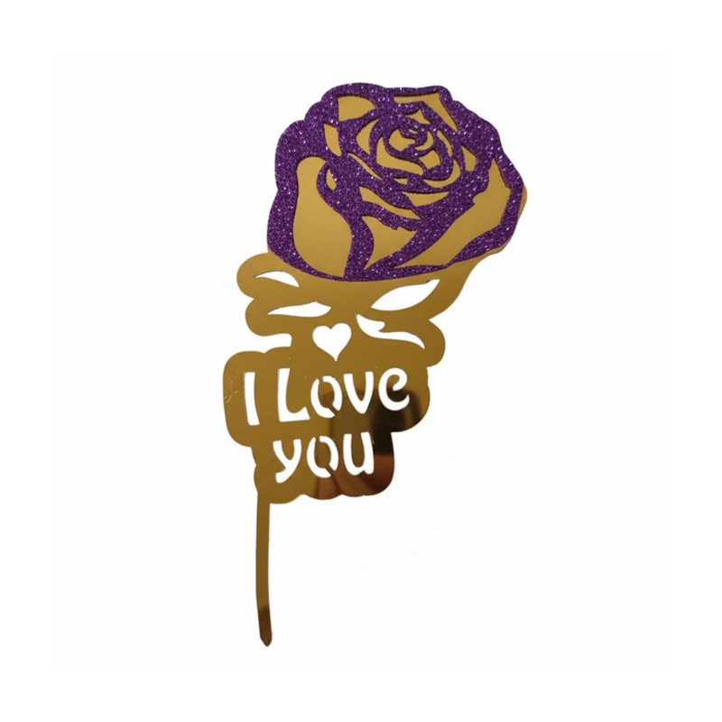 تاپر مدل گل رز i love you
