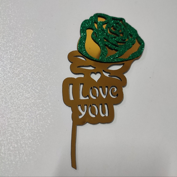 تاپر مدل گل رز i love you