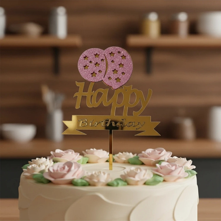 تاپر مدل بادکنک happy birthday