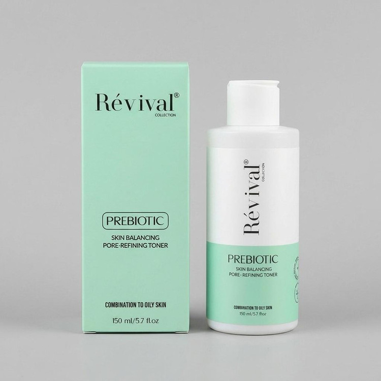تونر پاککننده صورت کلکسیون رویوال مدل Prebiotic مناسب برای پوست چرب و مختلط حجم 150 میلیلیتر