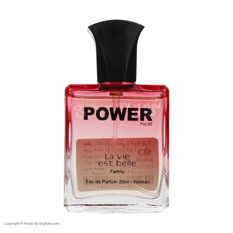 عطر جیبی زنانه پاور پالس مدل لاویه بل حجم 25 میلی لیتر