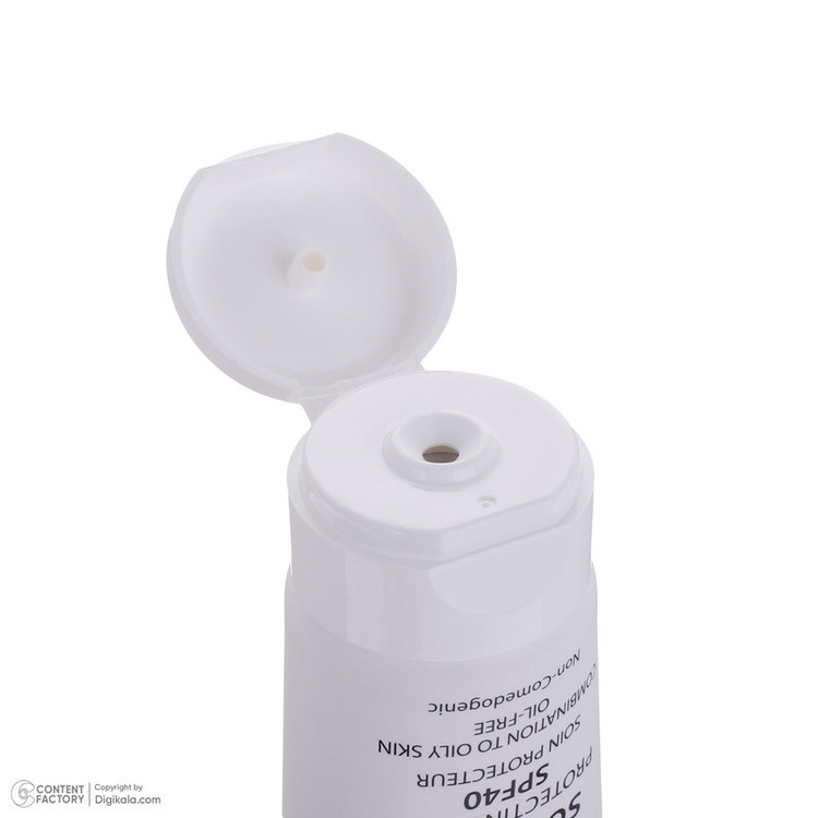 کرم ضد آفتاب بدون رنگ ژیل بوته SPF 40 مدل GB_003 مناسب پوستهای چرب و مختلط حجم 40 میلیلیتر