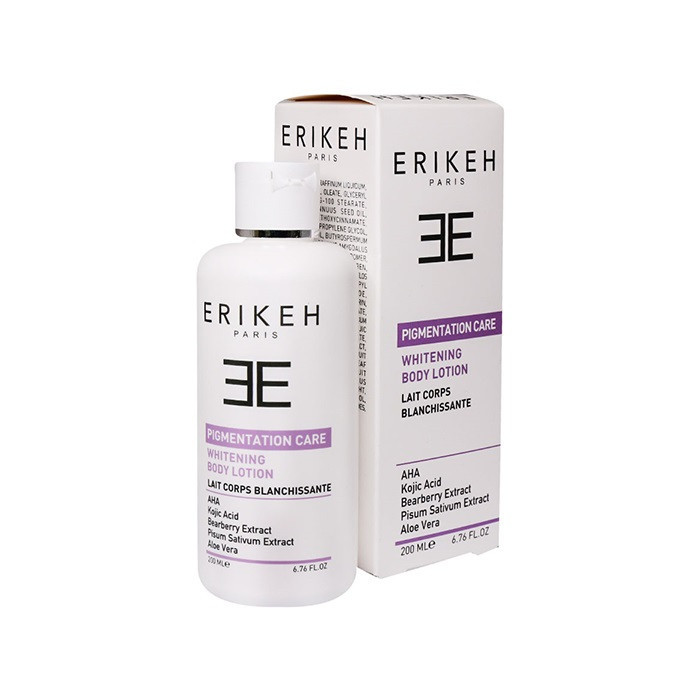 لوسیون بدن روشن کننده و ضد لک اریکه مدل Pigmentation Care حجم 200 میلیلیتر، حاوی عصاره آلوئهورا و بیربری، مناسب انواع پوست