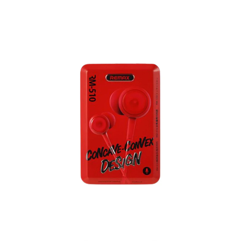 هندزفری ریمکس مدل RM-510 بدون قابلیت نویز کنسلینگ، اتصال از طریق جک 3.5 میلیمتری صدا، دارای کنترلر اینلاین، کابل با روکش پلاستیکی
