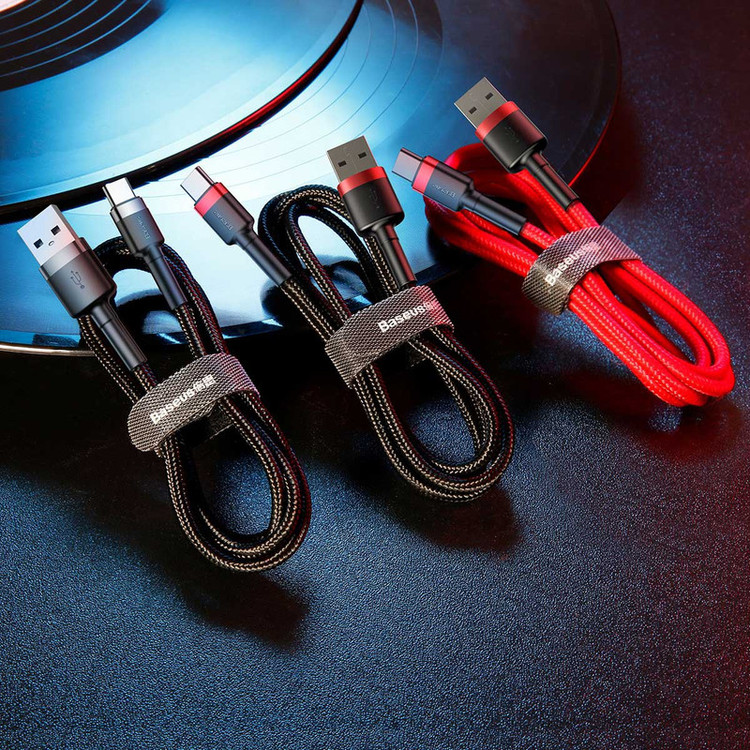 کابل تبدیل USB به USB-C باسئوس مدل CATKLF-BG1 Cafule طول 1 متر