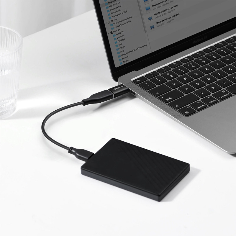 مبدل USB-C به USB-A باسئوس مدل Mini OTG Adaptor