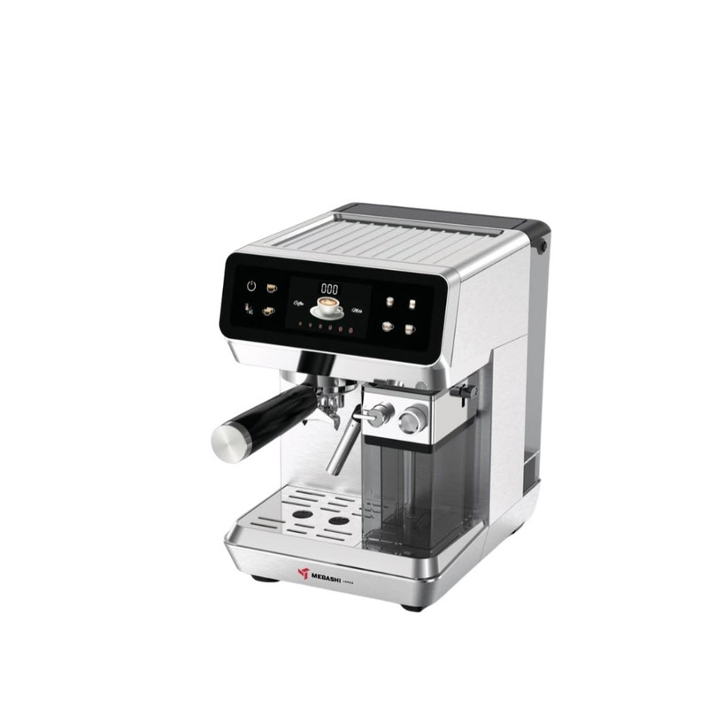 اسپرسوساز چندکاره مباشی مدل ME-ECM2503 با مخزن آب 1500 میلیلیتر، فشار بخار 20 بار، مخزن شیر 500 میلیلیتر و قابلیت تنظیم دما و مقدار قهوه