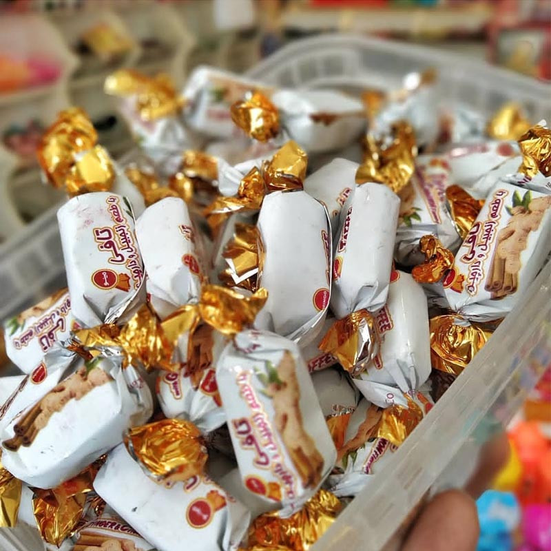 شکلات تافی دارچین و زنجبیل مینو - 500 گرم