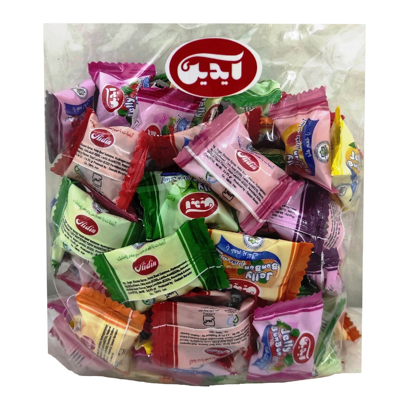 آبنبات با طعم میوه و مغز پاستیل آیدین - 500 گرم