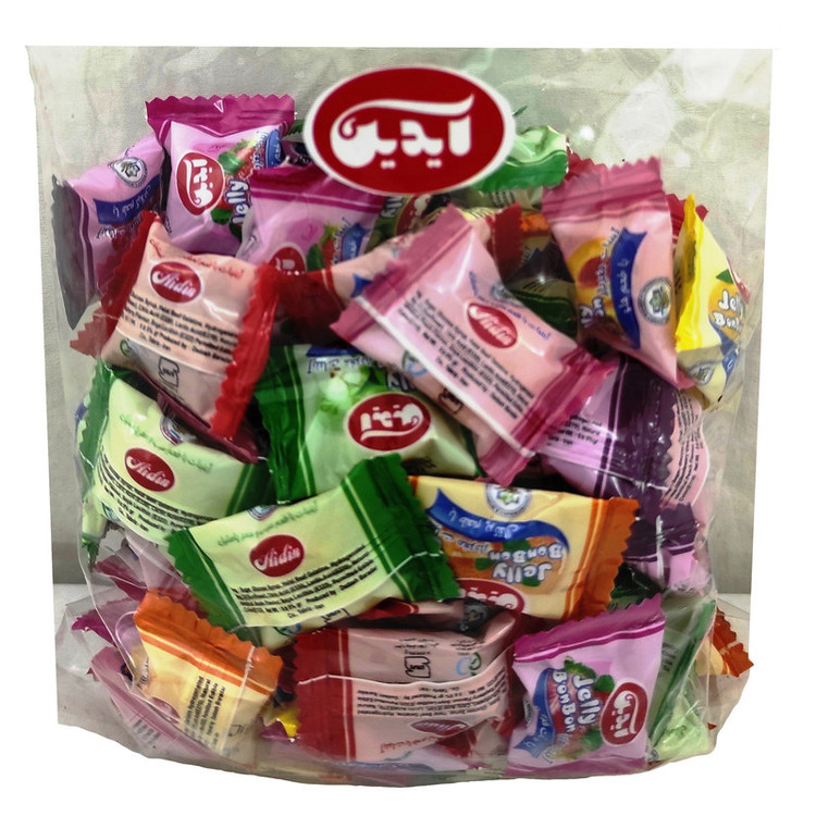آبنبات با طعم میوه و مغز پاستیل آیدین - 500 گرم