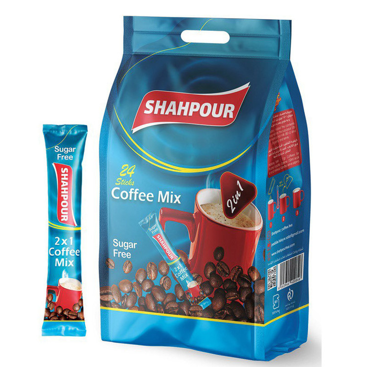 کافی میکس رژیمی 1x2 شاهپور بسته 24 عددی