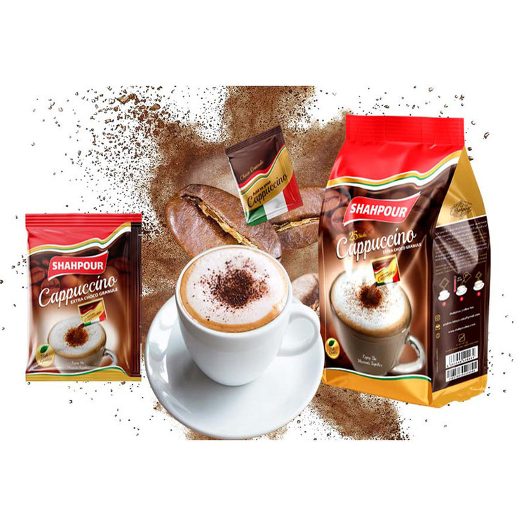کاپوچینو شاهپور - 580 گرم بسته 25 عددی