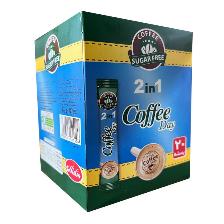 کافی میکس 2*1 بدون شکر آیدین - 350 گرم بسته 20 عددی