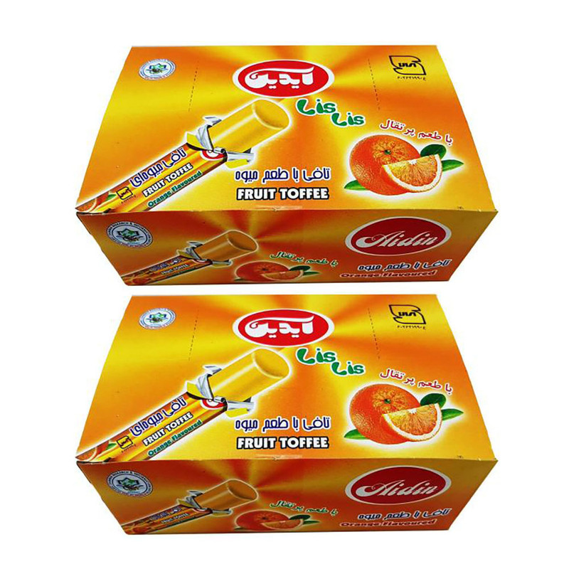تافی پرتقال آیدین - 470 گرم بسته 2 عددی