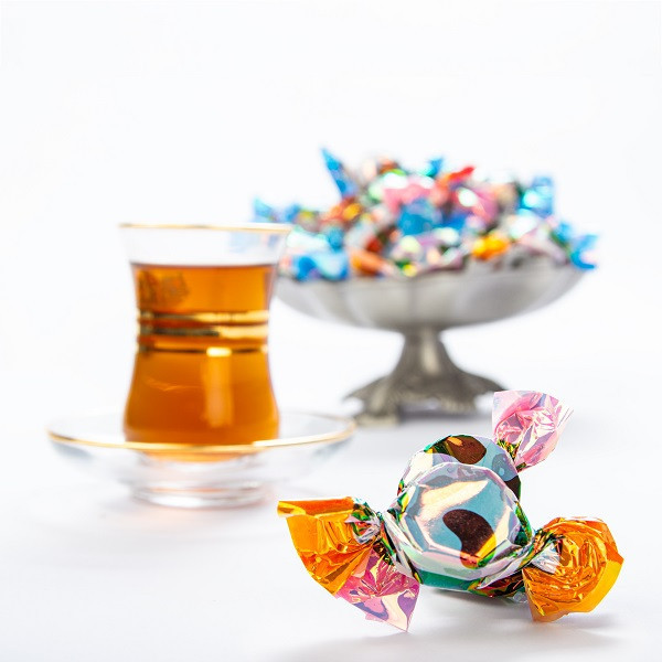 تافی مغزدار کارامل میوه ای پلاس آدرین - 750 گرم