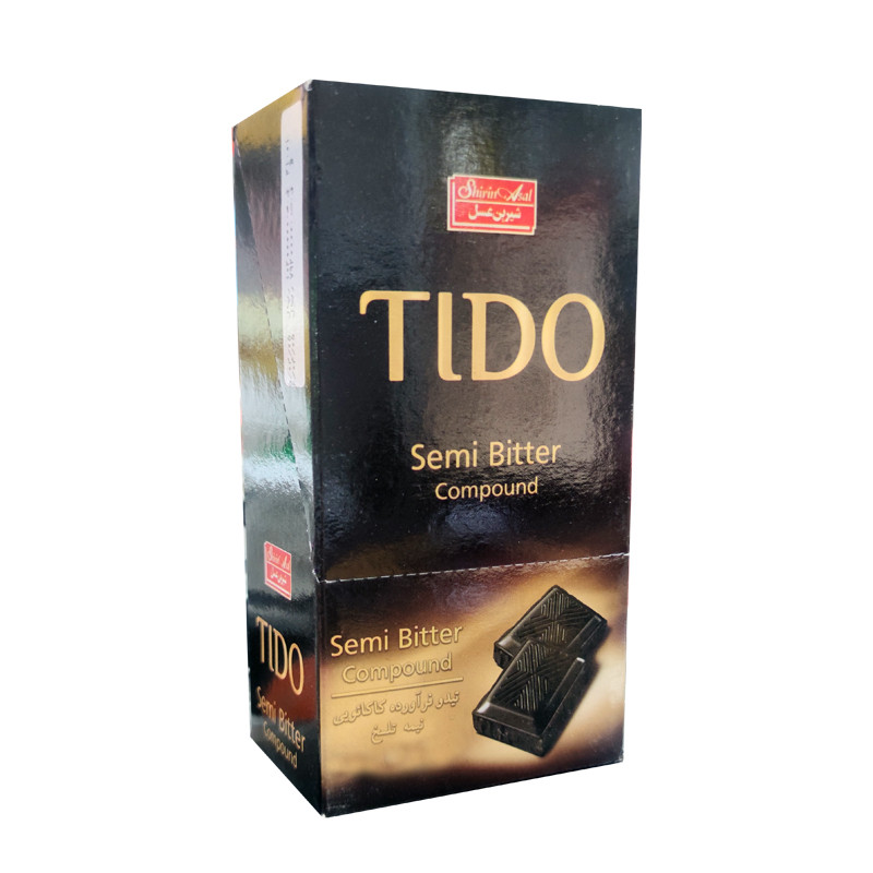 شکلات تابلت نیمه تلخ تیدو شیرین عسل - 100 گرم بسته 3 عددی