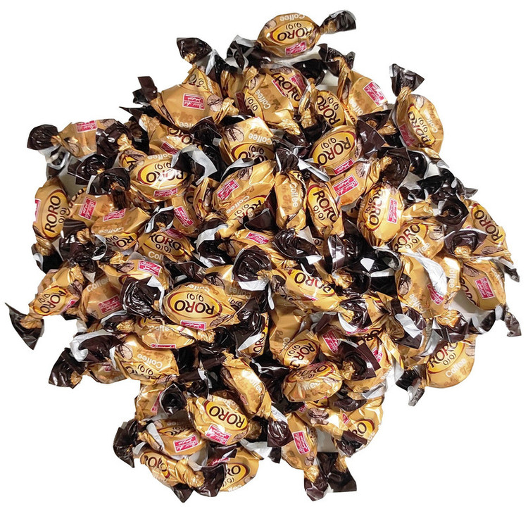 تافی کره ای با مغزی قهوه رورو شیرین عسل - 500 گرم