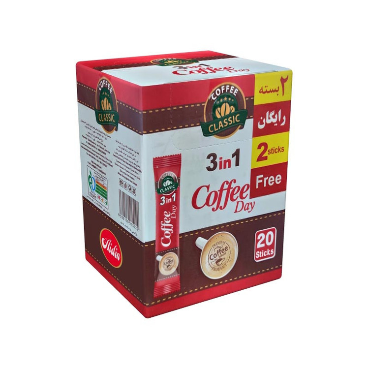 کافی میکس 3*1 کلاسیک کافی دی آیدین بسته 20 عددی