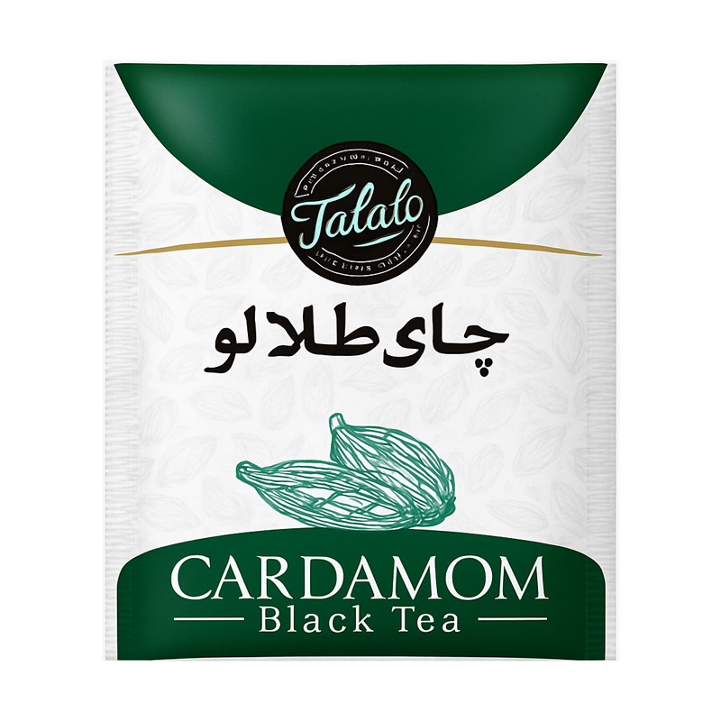 چای سیاه کیسه ای با طعم هل صنایع غذایی طلالو بسته 100 عددی