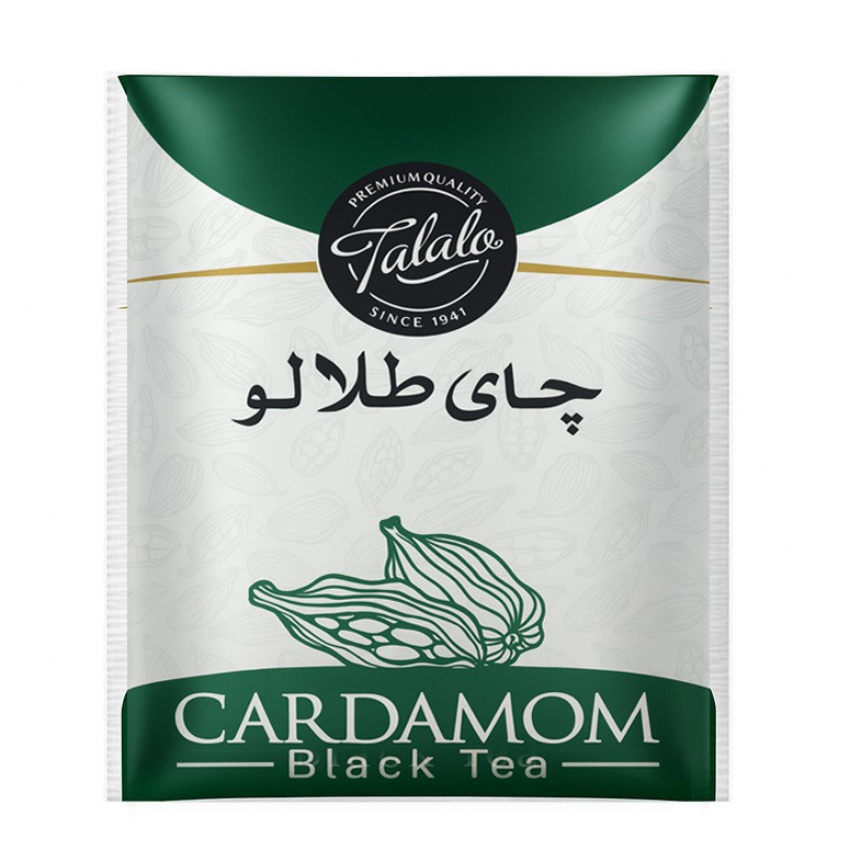 چای سیاه کیسه ای با طعم هل صنایع غذایی طلالو بسته 100 عددی