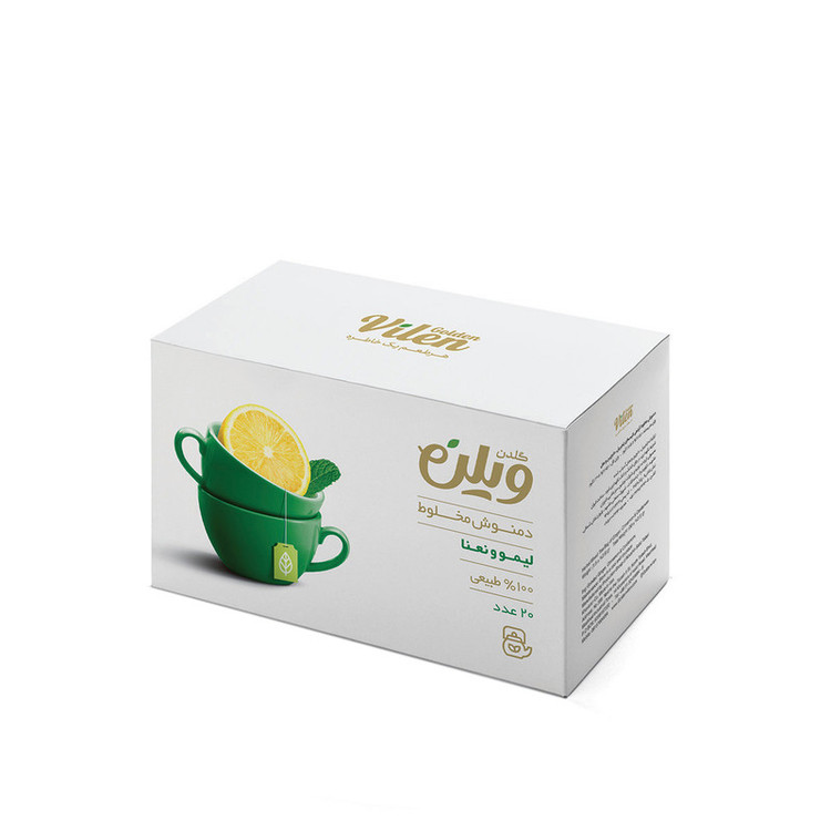 دمنوش گیاهی مخلوط لیمو و نعنا گلدن ویلن بسته 20 عددی