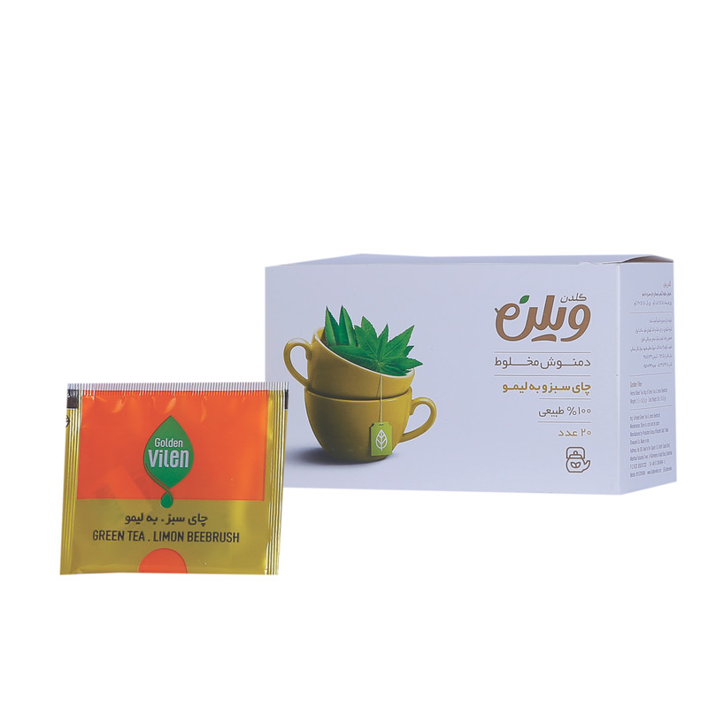 چای سبز و به لیمو گلدن ویلن بسته 20 عددی