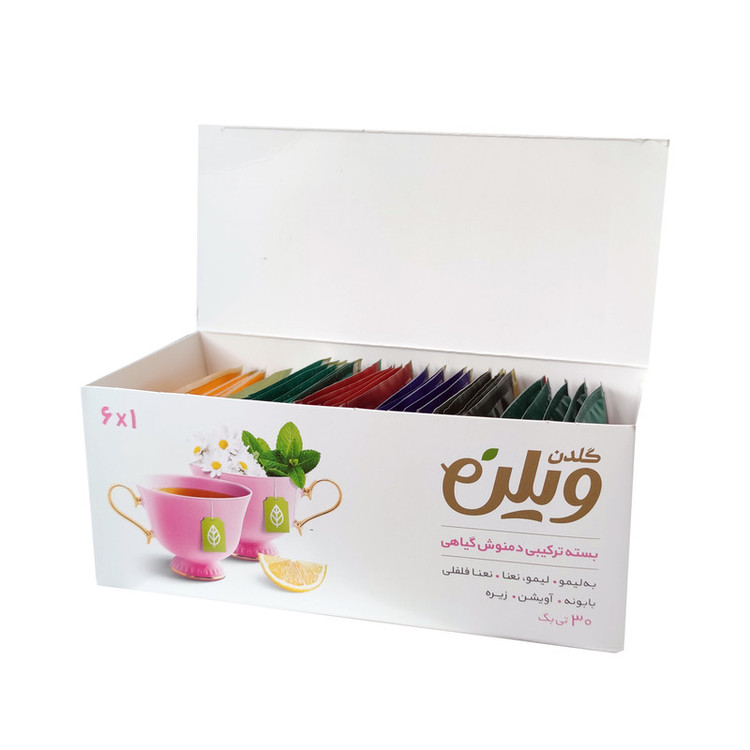 بسته ترکیبی دمنوش گیاهی 1x6 گلدن ویلن بسته 30 عددی