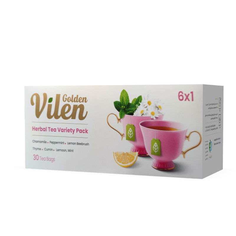 بسته ترکیبی دمنوش گیاهی 1x6 گلدن ویلن بسته 30 عددی
