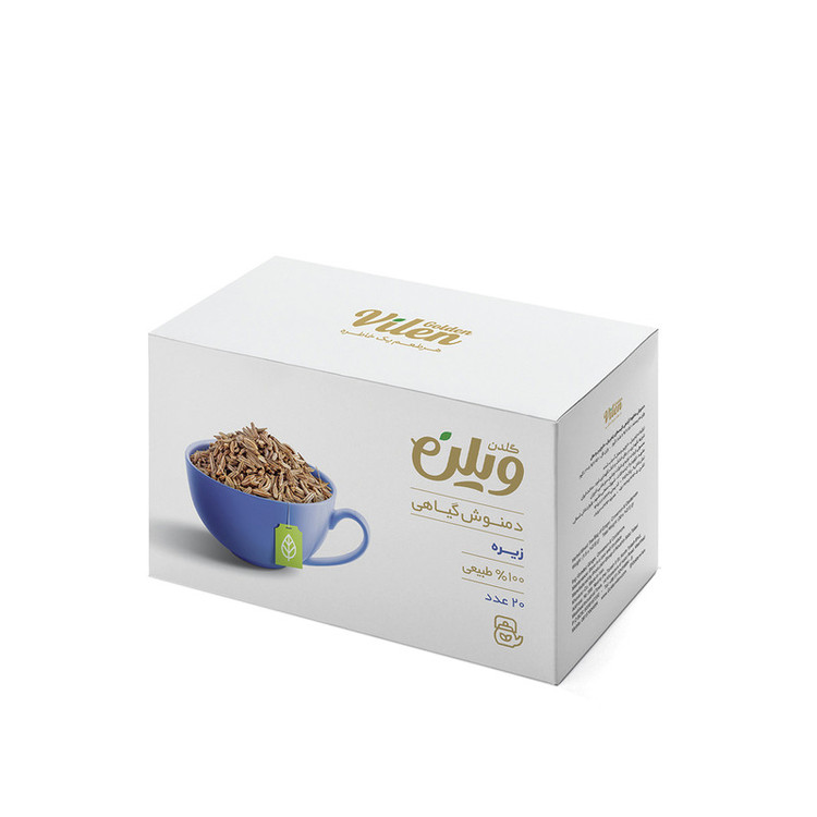دمنوش گیاهی زیره گلدن ویلن بسته 20 عددی