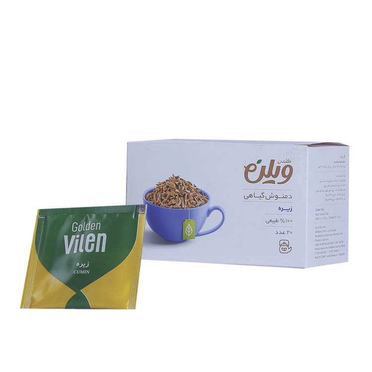 دمنوش گیاهی زیره گلدن ویلن بسته 20 عددی