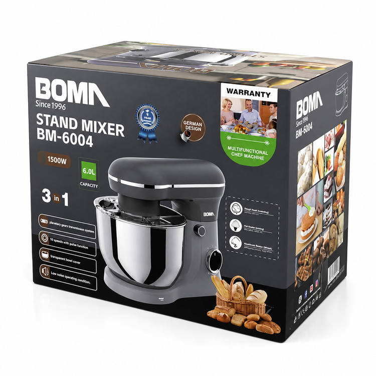 همزن کاسه دار ۶ لیتری بوما مدل BM-6004
