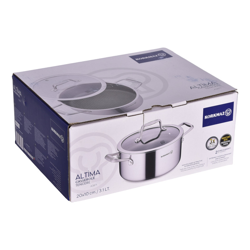 قابلمه استیل کرکماز طرح Altima کد 3871 سایز 20