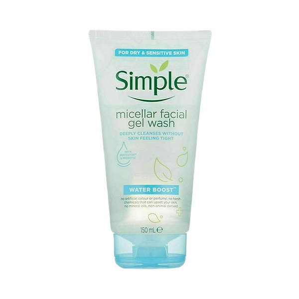 ژل شستوشوی صورت سیمپل سری MICELLAR مدل WATER BOOST حجم 150 میلیلیتر