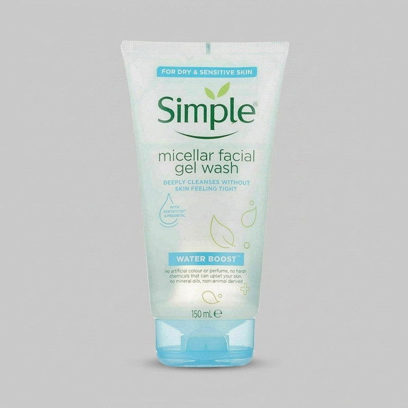 ژل شستوشوی صورت سیمپل سری MICELLAR مدل WATER BOOST حجم 150 میلیلیتر