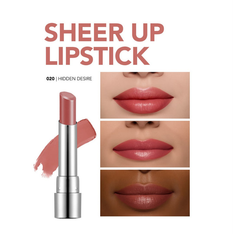 رژ لب جامد براق فلورمار مدل SHEER UP رنگ هلویی نود شماره 20