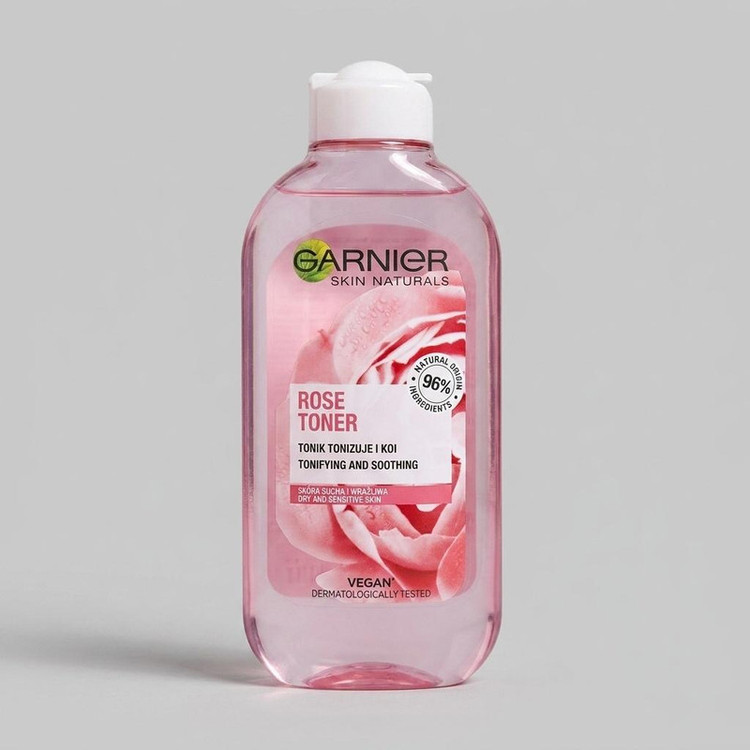 تونر پاک کننده صورت گارنیه مدل Rose Toner حجم 200 میلی لیتر