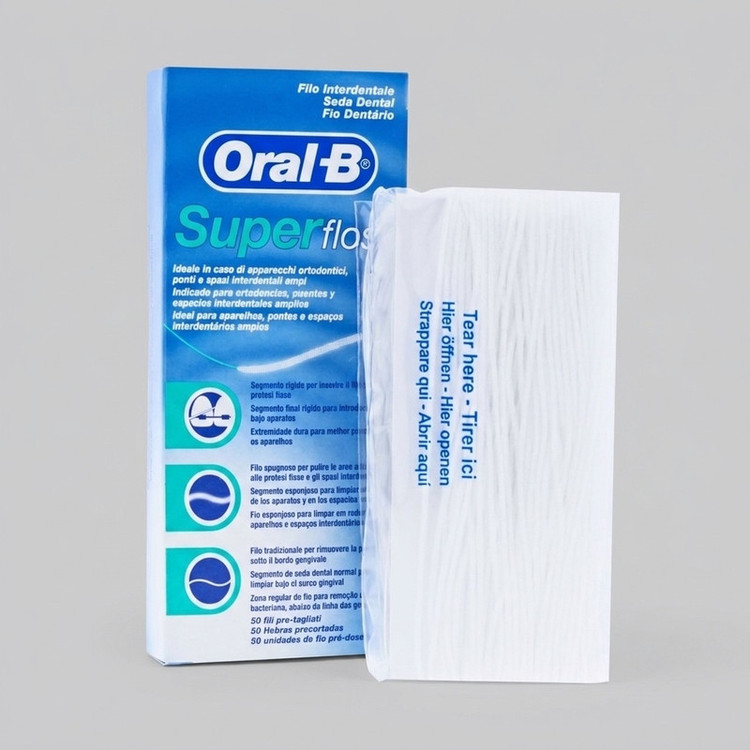 نخ دندان اورال-بی مدل super floss