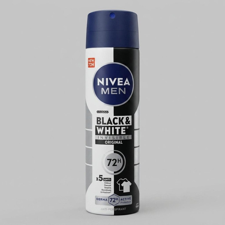 اسپری ضد تعریق مردانه نیوآ مدل Black & White حجم 150 میلی لیتر