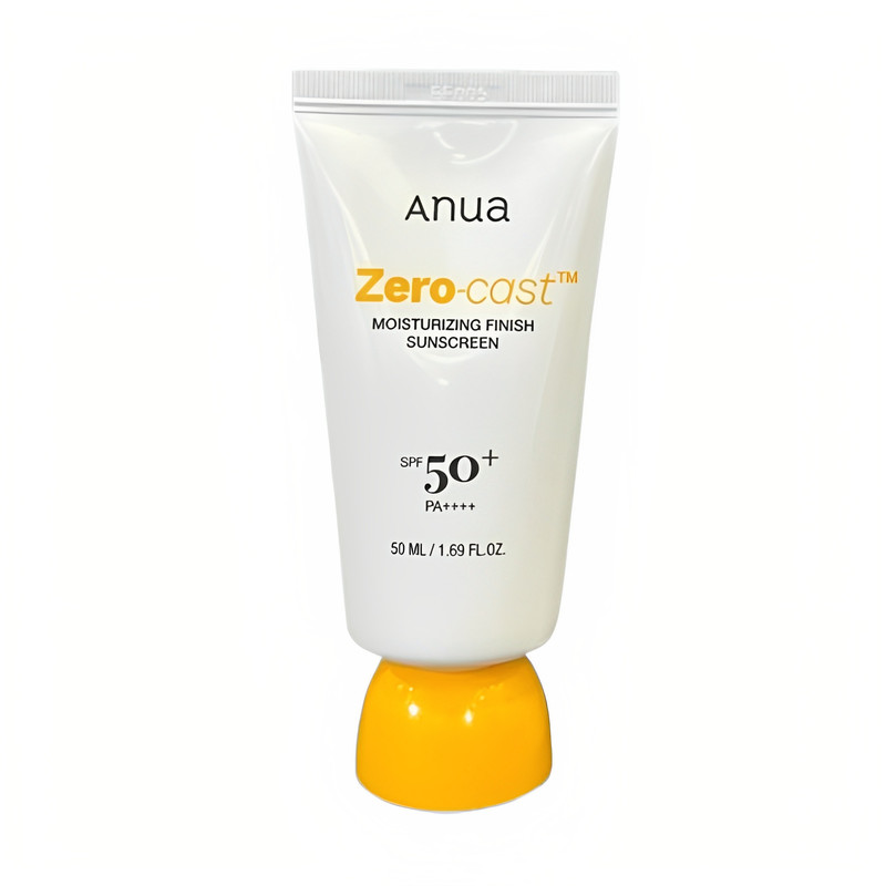کرم ضد آفتاب بی‌رنگ دست، صورت، گردن، دور چشم آنوا SPF 50 مدل zero cast محافظ UVA ،UVB ‌مناسب برای انواع پوست حجم 50 میلی‌لیتر
