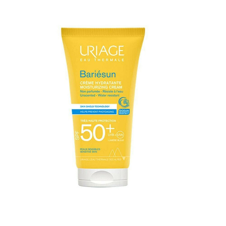 کرم ضد آفتاب بی رنگ اوریاژ +SPF50 مدل بریسان مناسب انواع پوست حجم 50 میلی لیتر